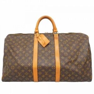 Louis Vuitton Bags - Boston Monogram Keepall Bandoulière 55 M41414 Brown Men'...